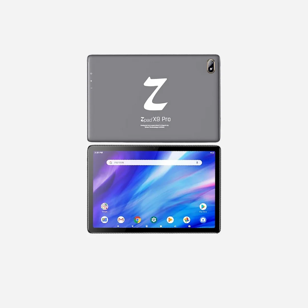 Zinox Zpad X9 Pro tablet, front and back